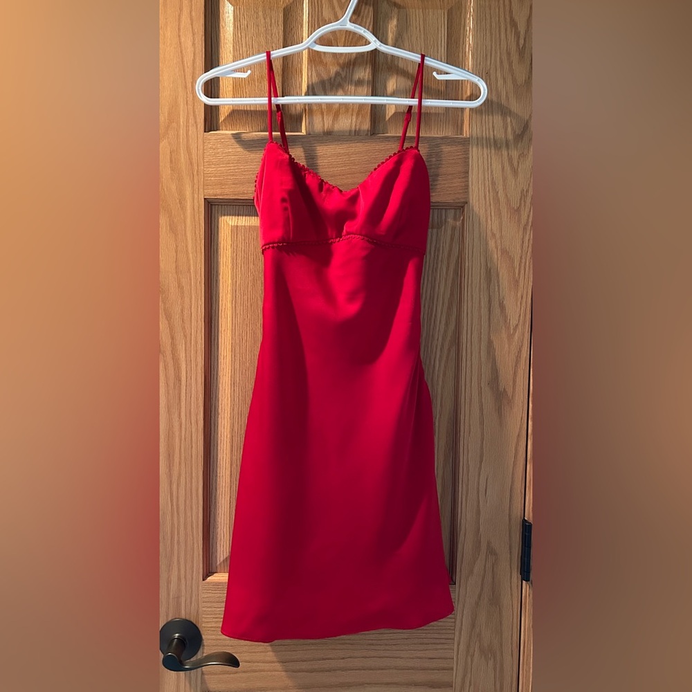 NWT - Mute and Grand Alena Bow Tie Back Mini Dress, size M